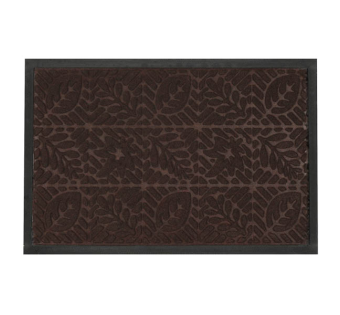 Килимок придверний Eco Fabric 40*60 см ЛИСТЯ з кромкою, коричневий (4060-108) - фото № 8