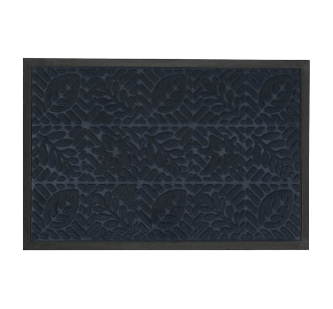 Килимок придверний Eco Fabric 40*60 см ЛИСТЯ з кромкою, синій (4060-109) - фото № 8