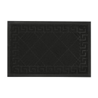 Килимок придверний Eco Fabric 40*60 см СМУЖКИ з кромкою, чорний (4060-111)