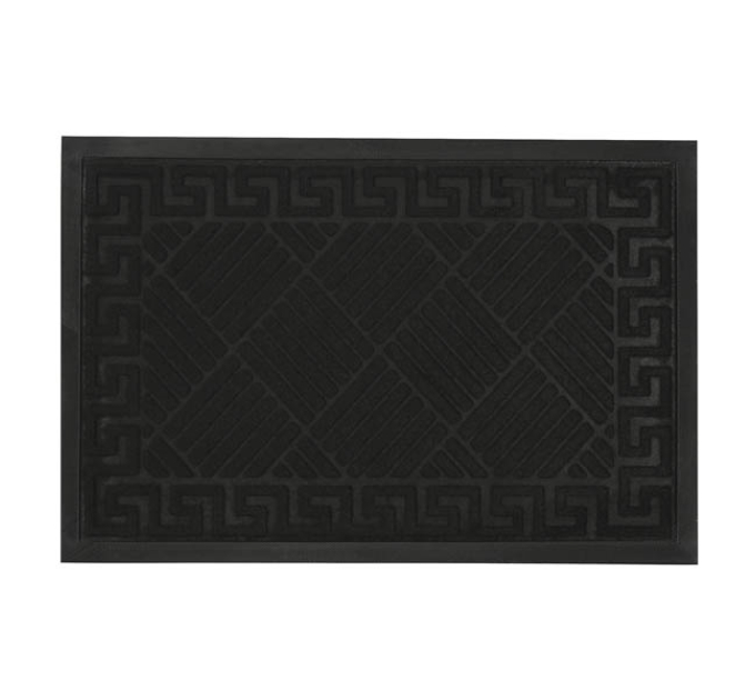Килимок придверний Eco Fabric 40*60 см СМУЖКИ з кромкою, чорний (4060-111) - фото № 8