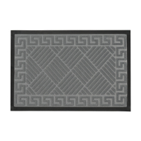 Килимок придверний Eco Fabric 40*60 см СМУЖКИ з кромкою, сірий (4060-112)