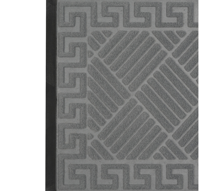 Килимок придверний Eco Fabric 40*60 см СМУЖКИ з кромкою, сірий (4060-112) - фото № 4