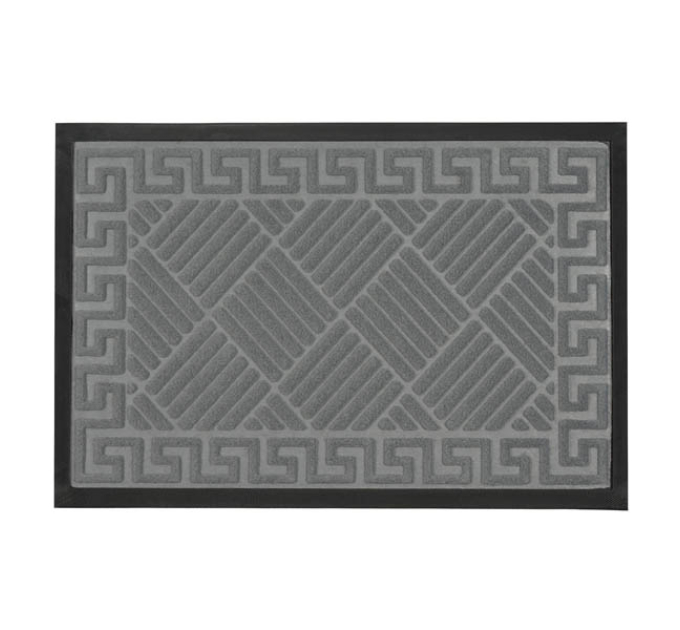 Килимок придверний Eco Fabric 40*60 см СМУЖКИ з кромкою, сірий (4060-112) - фото № 9