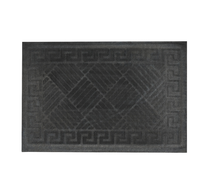 Килимок придверний Eco Fabric 40*60 см СМУЖКИ з кромкою, коричневий (4060-113) - фото № 7
