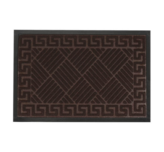 Килимок придверний Eco Fabric 40*60 см СМУЖКИ з кромкою, коричневий (4060-113) - фото № 9