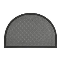 Килимок придверний Eco Fabric 40*60 см ЛУСКА півколо з кромкою, сірий (4060-118)