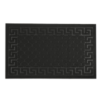 Килимок придверний Eco Fabric 45*75 см ЛУСКА без кромки, чорний (4575-001)