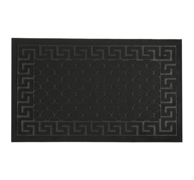 Килимок придверний Eco Fabric 45*75 см ЛУСКА без кромки, чорний (4575-001) - фото № 9