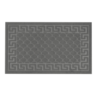 Килимок придверний Eco Fabric 45*75 см ЛУСКА без кромки, сірий (4575-002)