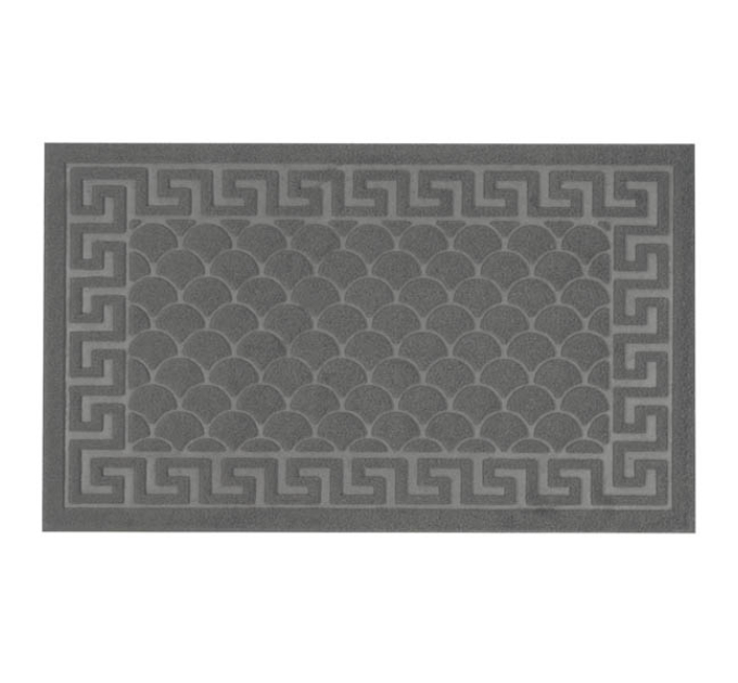 Килимок придверний Eco Fabric 45*75 см ЛУСКА без кромки, сірий (4575-002) - фото № 9