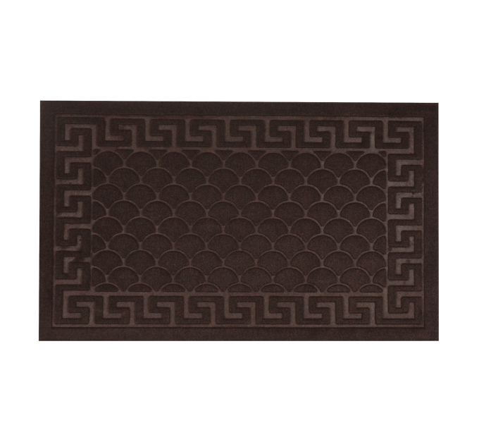 Килимок придверний Eco Fabric 45*75 см ЛУСКА без кромки, коричневий (4575-003) - фото № 1