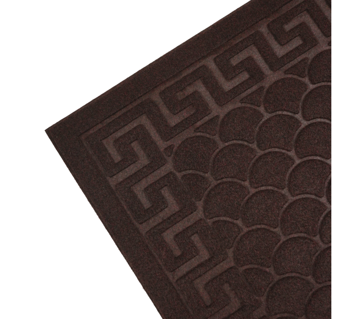 Килимок придверний Eco Fabric 45*75 см ЛУСКА без кромки, коричневий (4575-003) - фото № 3
