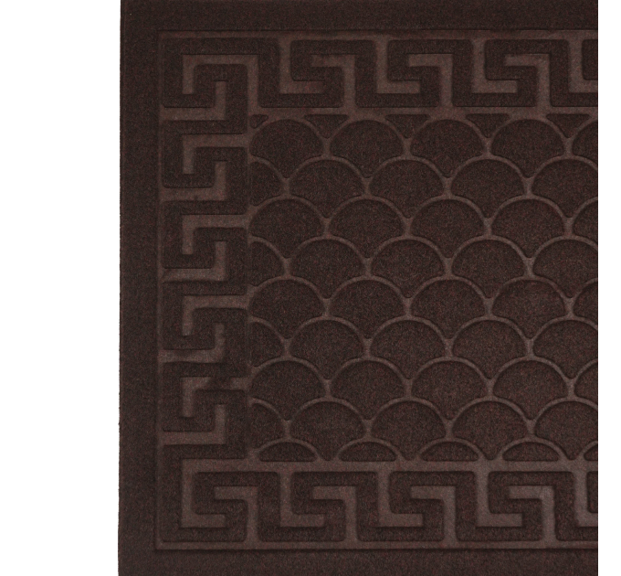 Килимок придверний Eco Fabric 45*75 см ЛУСКА без кромки, коричневий (4575-003) - фото № 4