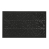 Килимок придверний Eco Fabric 45*75 см ЛИСТЯ без кромки, чорний (4575-004)