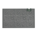 Килимок придверний Eco Fabric 45*75 см ЛИСТЯ без кромки, сірий (4575-005) - фото № 2