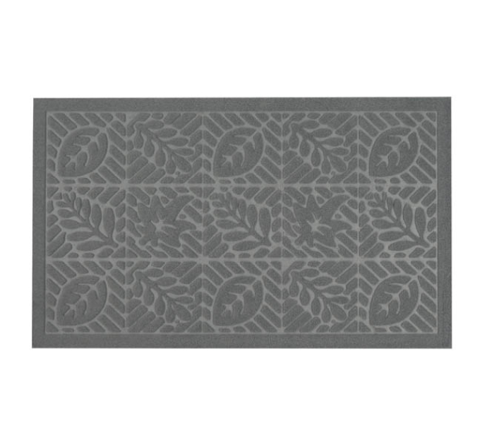 Килимок придверний Eco Fabric 45*75 см ЛИСТЯ без кромки, сірий (4575-005) - фото № 9