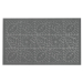 Килимок придверний Eco Fabric 45*75 см ЛИСТЯ без кромки, сірий (4575-005) - фото № 9