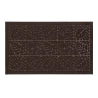 Килимок придверний Eco Fabric 45*75 см ЛИСТЯ без кромки, коричневий (4575-006)