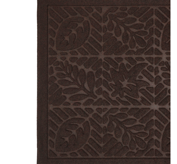 Килимок придверний Eco Fabric 45*75 см ЛИСТЯ без кромки, коричневий (4575-006) - фото № 4