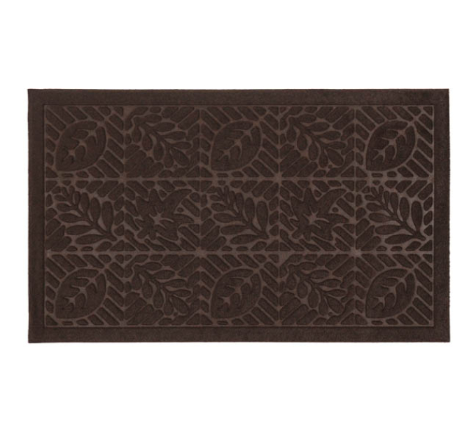 Килимок придверний Eco Fabric 45*75 см ЛИСТЯ без кромки, коричневий (4575-006) - фото № 8