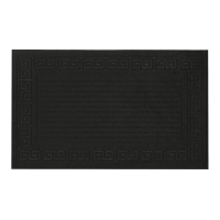 Килимок придверний Eco Fabric 45*75 см СМУЖКИ без кромки, чорний (4575-007)