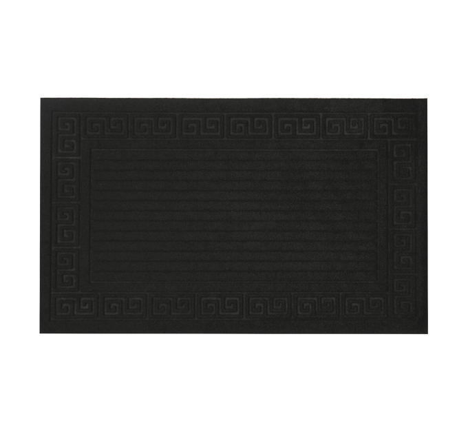 Килимок придверний Eco Fabric 45*75 см СМУЖКИ без кромки, чорний (4575-007) - фото № 1