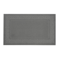 Килимок придверний Eco Fabric 45*75 см СМУЖКИ без кромки, сірий (4575-008)