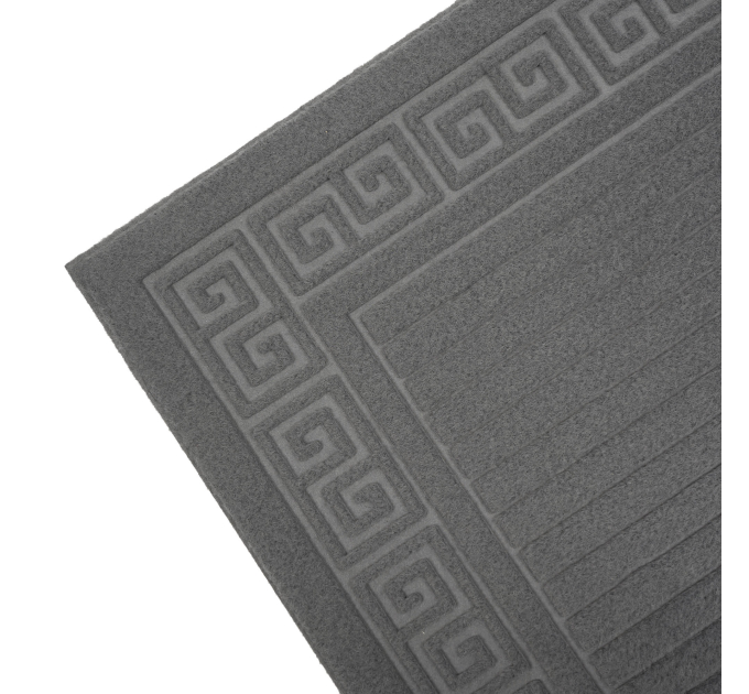 Килимок придверний Eco Fabric 45*75 см СМУЖКИ без кромки, сірий (4575-008) - фото № 3