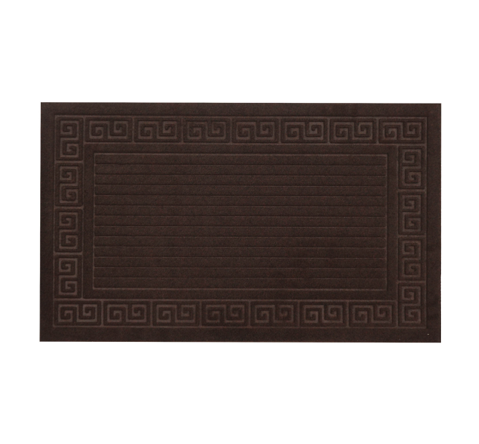 Килимок придверний Eco Fabric 45*75 см СМУЖКИ без кромки, коричневий (4575-009) - фото № 1