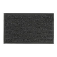 Килимок придверний Eco Fabric 45*75 см поліпропіленовий ворс сірий (4575-901)