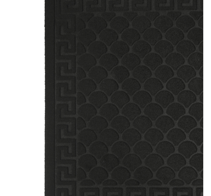 Килимок придверний Eco Fabric 60*90 см ЛУСКА без кромки, чорний (6090-001) - фото № 4