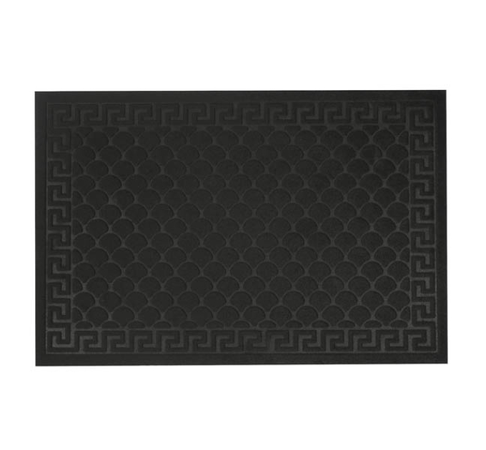 Килимок придверний Eco Fabric 60*90 см ЛУСКА без кромки, чорний (6090-001) - фото № 9