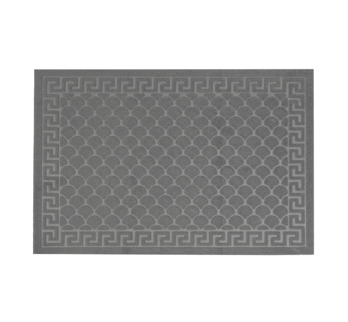 Килимок придверний Eco Fabric 60*90 см ЛУСКА без кромки, сірий (6090-002) - фото № 1