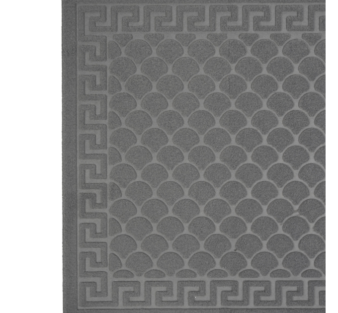 Килимок придверний Eco Fabric 60*90 см ЛУСКА без кромки, сірий (6090-002) - фото № 4