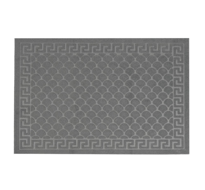 Килимок придверний Eco Fabric 60*90 см ЛУСКА без кромки, сірий (6090-002) - фото № 9
