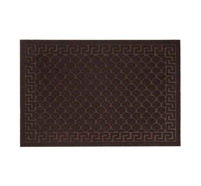 Килимок придверний Eco Fabric 60*90 см ЛУСКА без кромки, коричневий (6090-003) - фото № 1