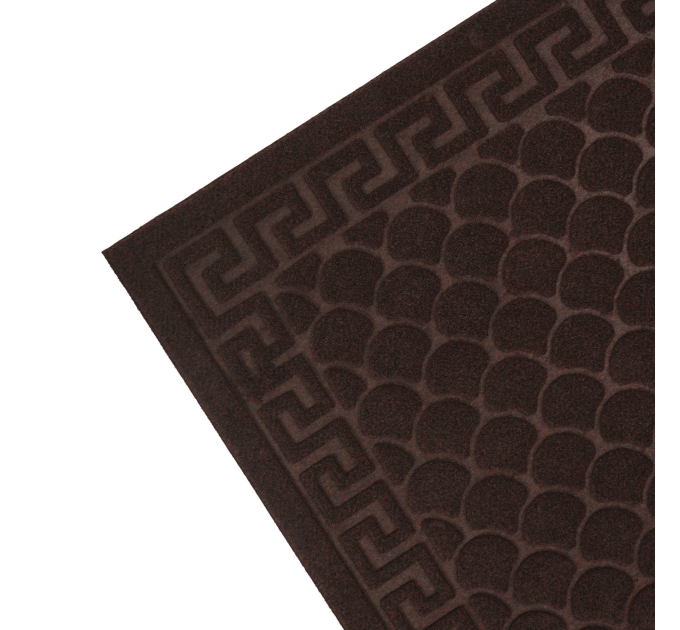 Килимок придверний Eco Fabric 60*90 см ЛУСКА без кромки, коричневий (6090-003) - фото № 3