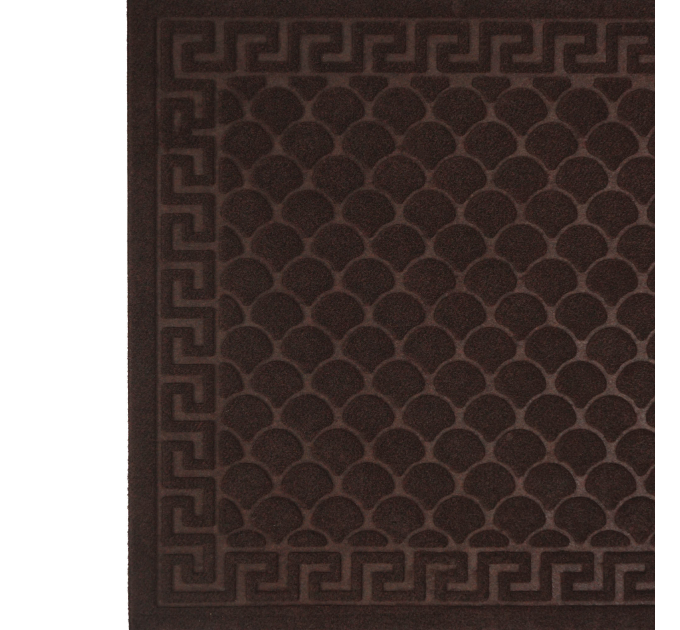 Килимок придверний Eco Fabric 60*90 см ЛУСКА без кромки, коричневий (6090-003) - фото № 4
