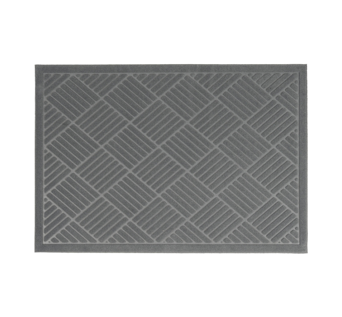 Килимок придверний Eco Fabric 60*90 см СМУЖКИ без кромки, сірий (6090-008) - фото № 1