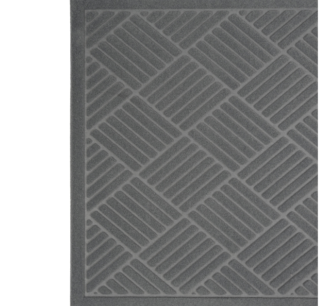 Килимок придверний Eco Fabric 60*90 см СМУЖКИ без кромки, сірий (6090-008) - фото № 4