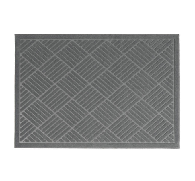 Килимок придверний Eco Fabric 60*90 см СМУЖКИ без кромки, сірий (6090-008) - фото № 9