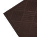 Килимок придверний Eco Fabric 60*90 см СМУЖКИ без кромки, коричневий (6090-009) - фото № 3