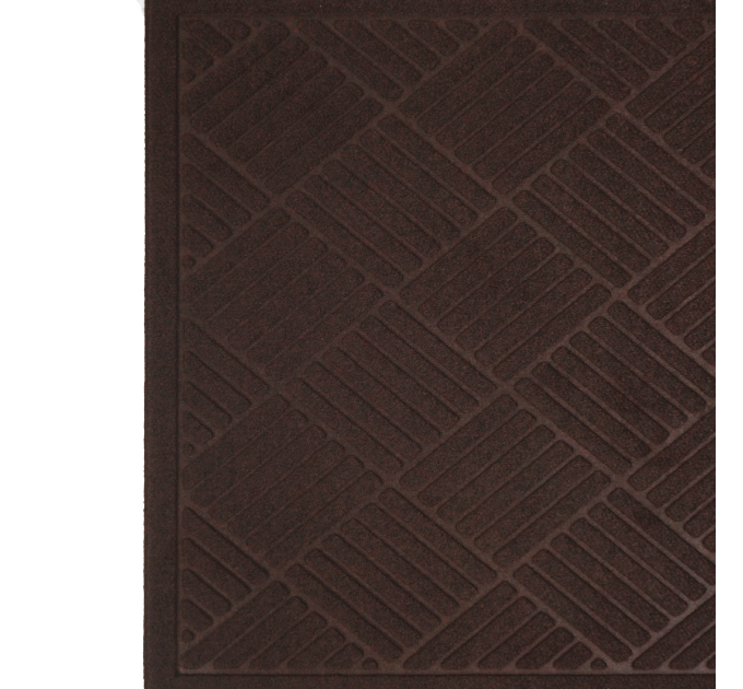 Килимок придверний Eco Fabric 60*90 см СМУЖКИ без кромки, коричневий (6090-009) - фото № 4
