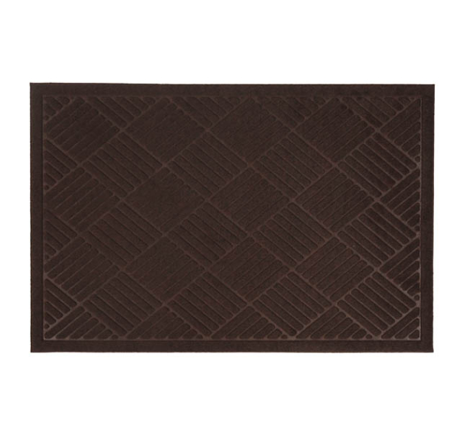 Килимок придверний Eco Fabric 60*90 см СМУЖКИ без кромки, коричневий (6090-009) - фото № 9