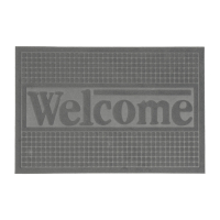Килимок придверний Eco Fabric 60*90 см WELCOME без кромки, сірий (6090-011)