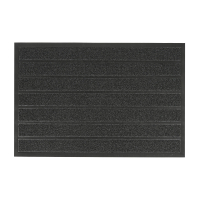 Килимок придверний Eco Fabric 60*90 см поліпропіленовий ворс, сірий (6090-901)