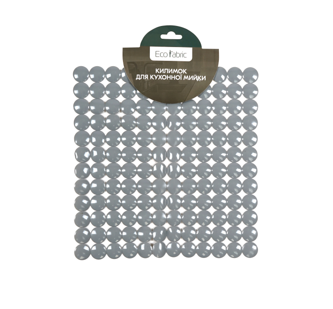 Килимок для кухонної мийки Eco Fabric 27*27 см СФЕРИ, сірий (2727-001) - фото № 1