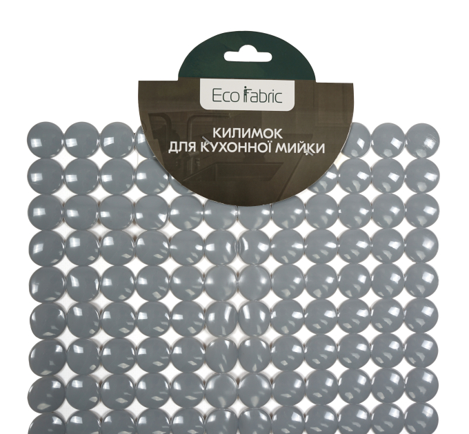 Килимок для кухонної мийки Eco Fabric 27*27 см СФЕРИ, сірий (2727-001) - фото № 3