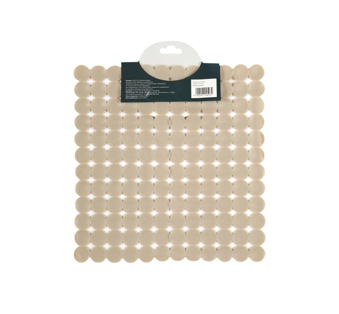 Килимок для кухонної мийки Eco Fabric 27*27 см СФЕРИ, бежевий (2727-002) - фото № 5