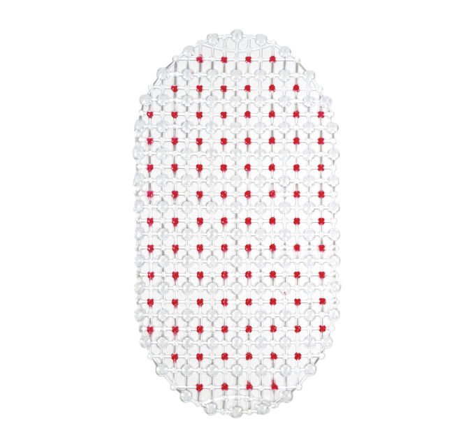 Килимок у ванну кімнату Eco Fabric 63*34 см КРАПКА, червоний (6334-003) - фото № 5